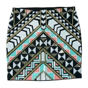 Express | Tribal Sequin Skirt